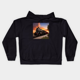 Steampunk Train Kids Hoodie